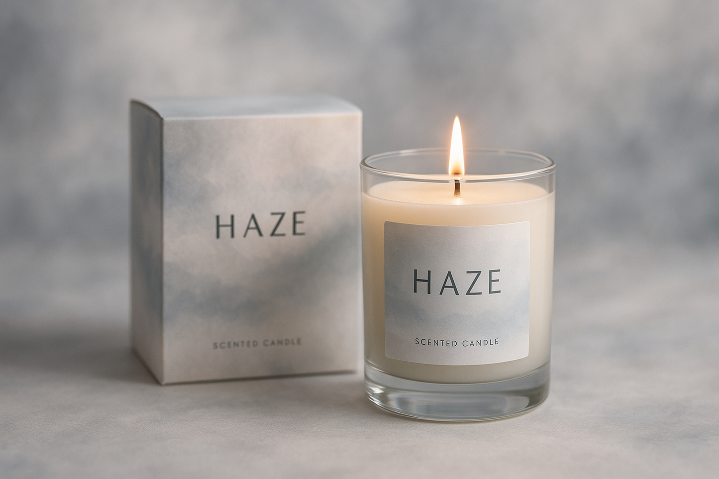 a candle named "haze"