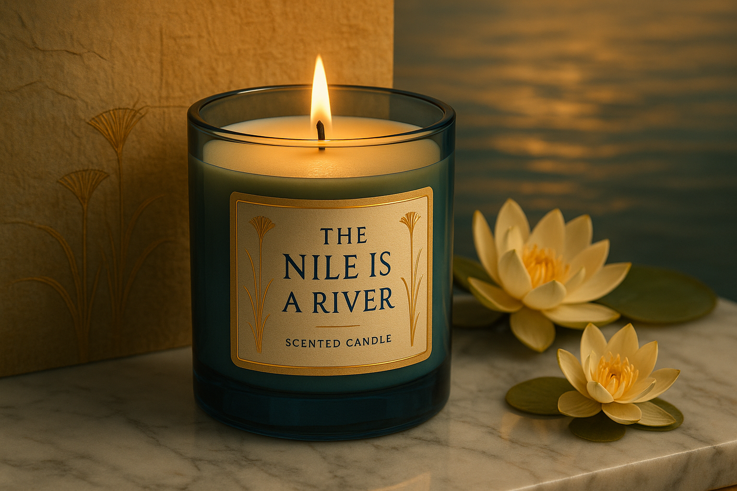 lets generate candle scent named " the nile is a river"