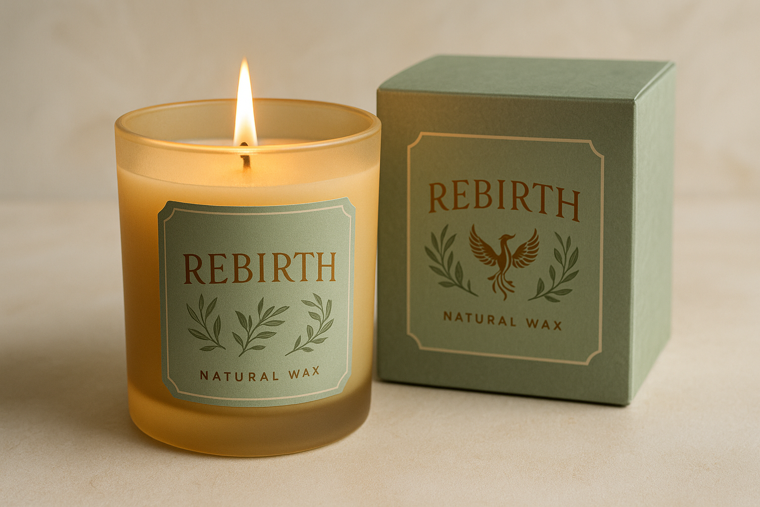 a candle named :Rebirth